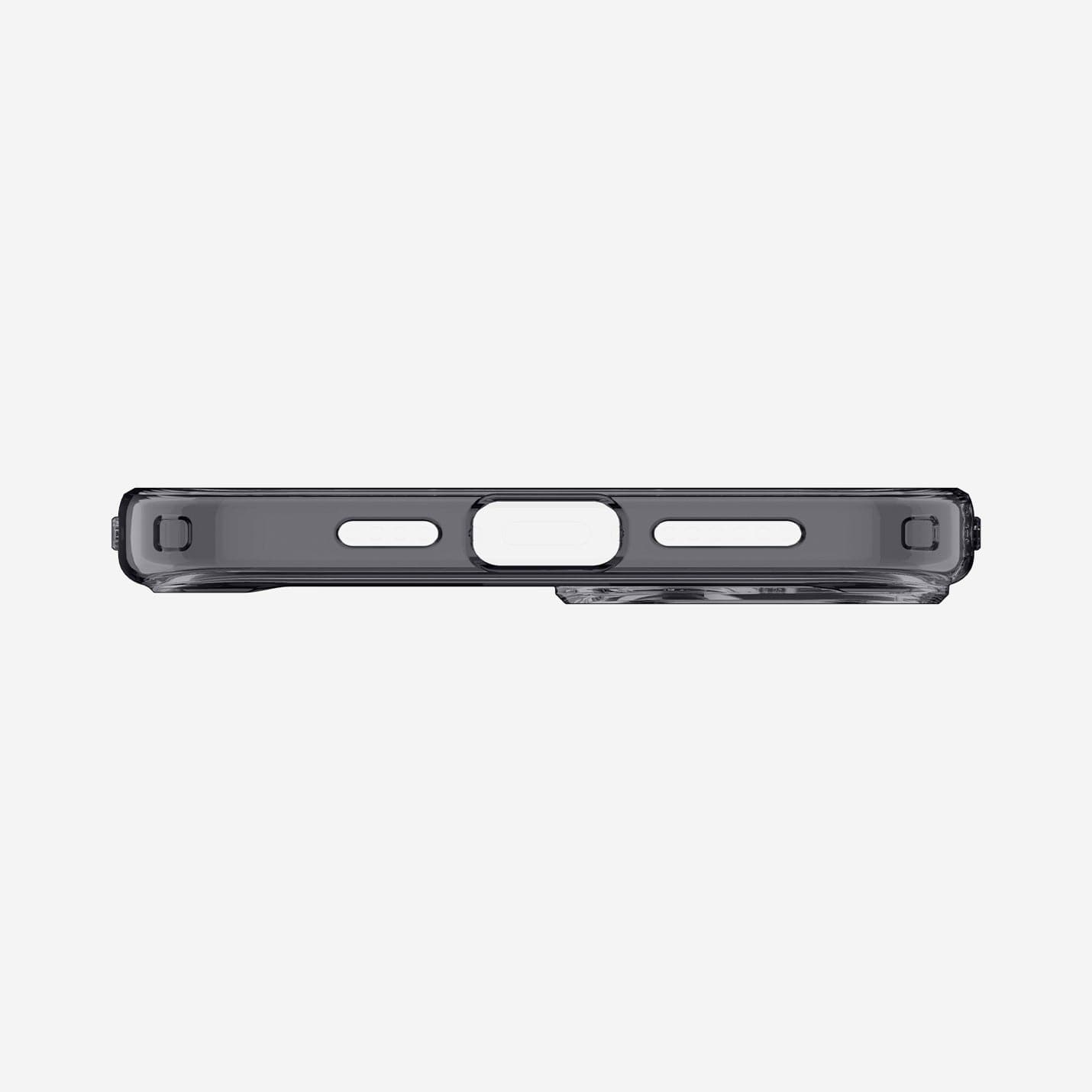 ACS06806 - iPhone 15 Case Ultra Hybrid Zero One showing the bottom with precise cutouts