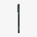 ACS06706 - iPhone 15 Pro Case Liquid Air in abyss green showing the side with volume controls