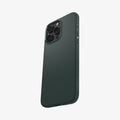 ACS06706 - iPhone 15 Pro Case Liquid Air in abyss green showing the back, side and bottom