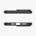 ACS06704 - iPhone 15 Pro Case Liquid Air in matte black showing the top and bottom with precise cutouts