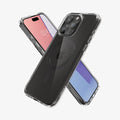 ACS06717 - iPhone 15 Pro Case Ultra Hybrid (MagFit) in carbon fiber showing the back, front and sides