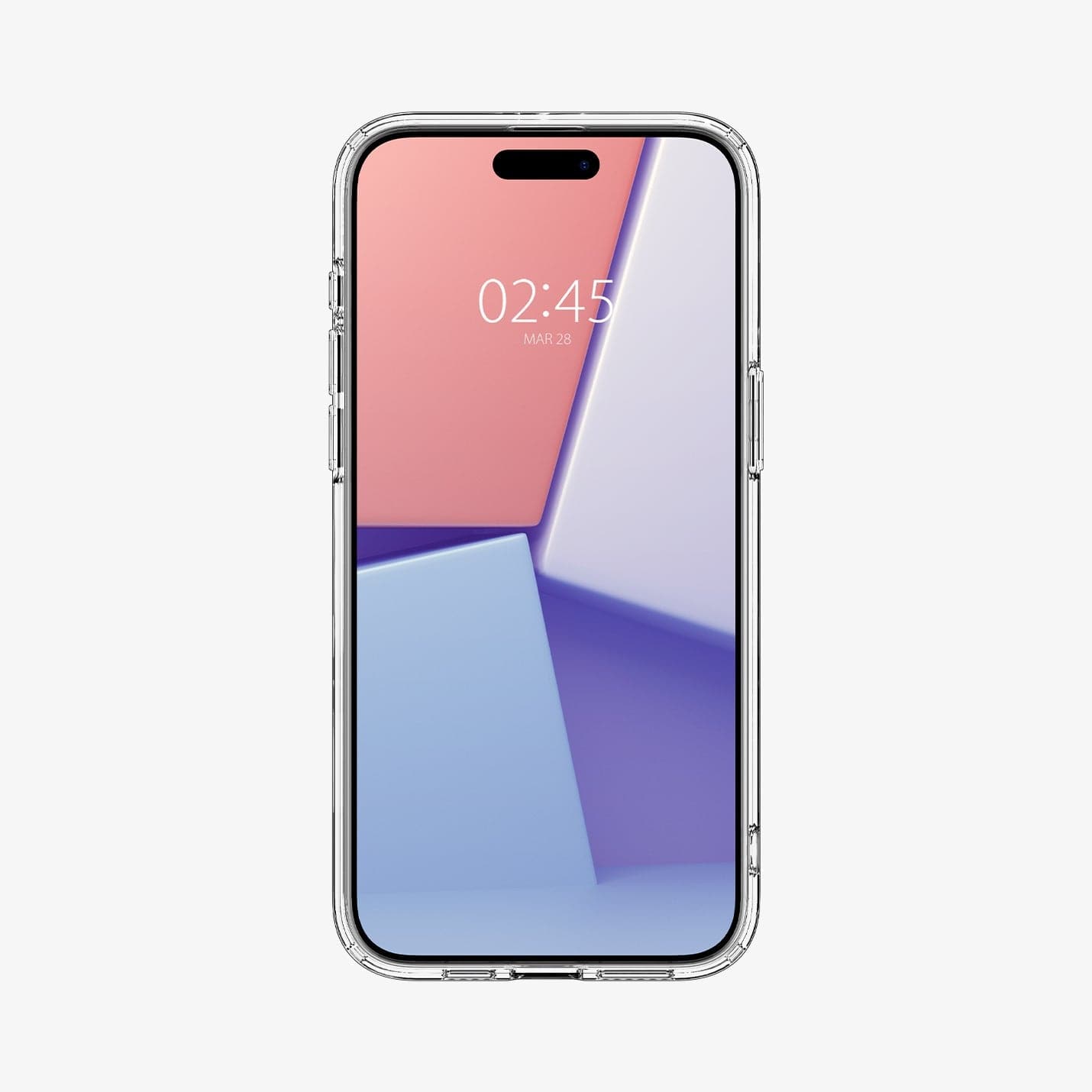ACS07036 - iPhone 15 Pro Case Ultra Hybrid Zero One in white showing the front