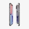 ACS06661 - iPhone 15 Plus Case Ultra Hybrid (MagFit) in black showing the sides, partial front and back