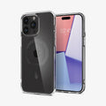ACS06578 - iPhone 15 Pro Max Case Ultra Hybrid (MagFit) in carbon fiber showing the back and front