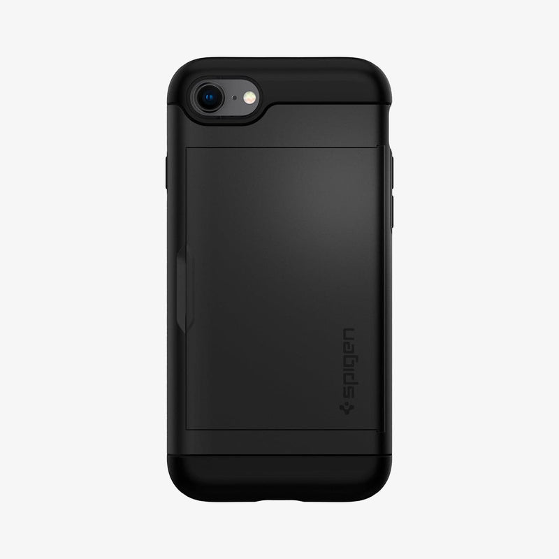 042CS20455 - iPhone 7 Series Slim Armor CS Case in Black showing the back