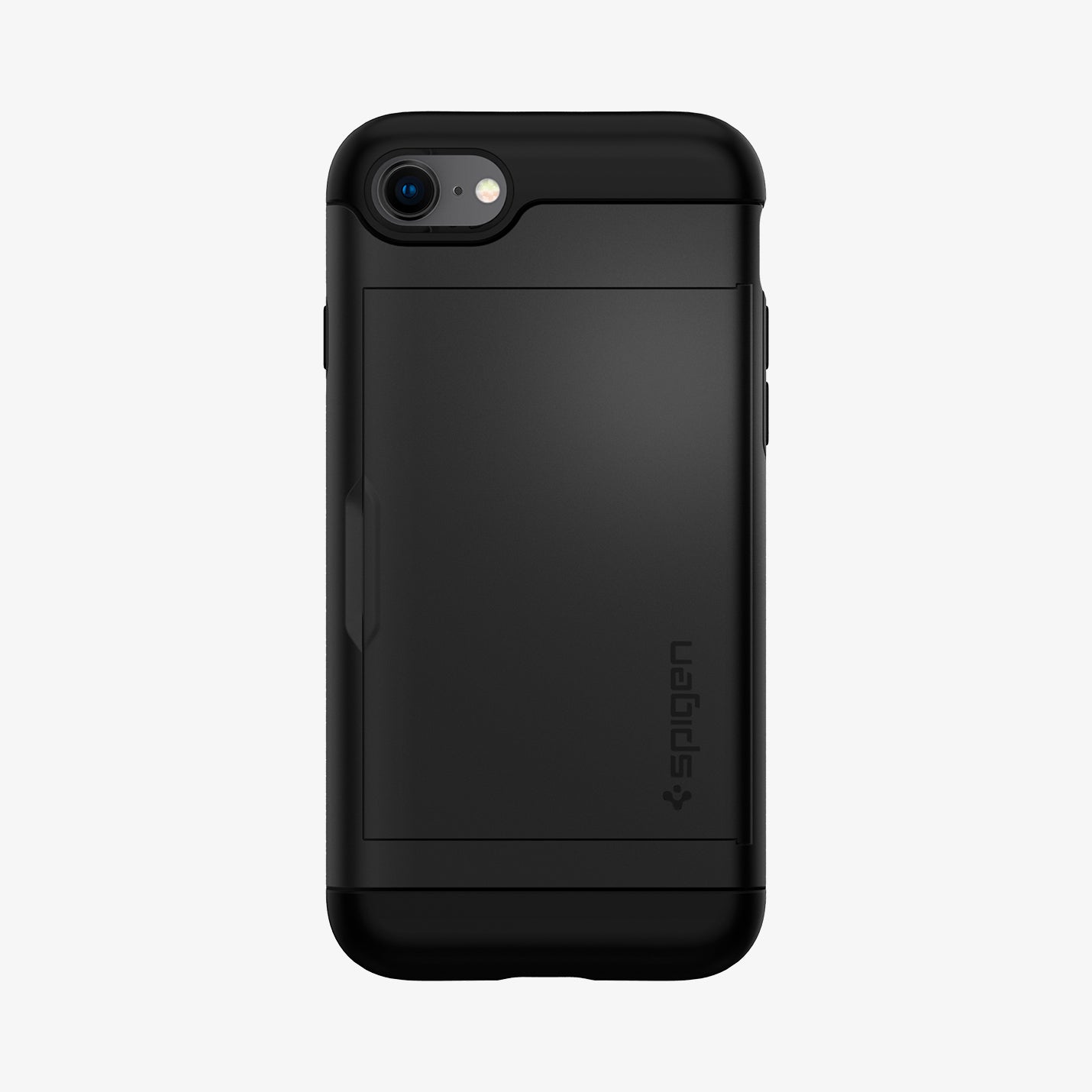 042CS20455 - iPhone SE Slim Armor CS case in black showing the back