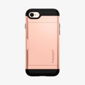 054CS22570 - iPhone 7 Series Slim Armor CS Case in Blush Gold showing the back