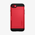 042CS21725 - iPhone 7 Series Slim Armor CS Case in Red showing the back
