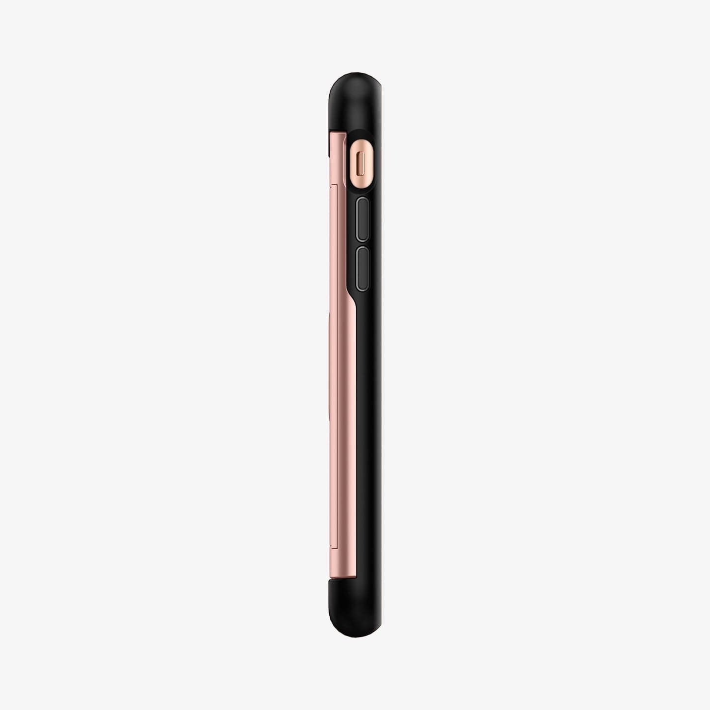042CS20454 - iPhone 7 Series Slim Armor CS Case in Rose Gold showing the side
