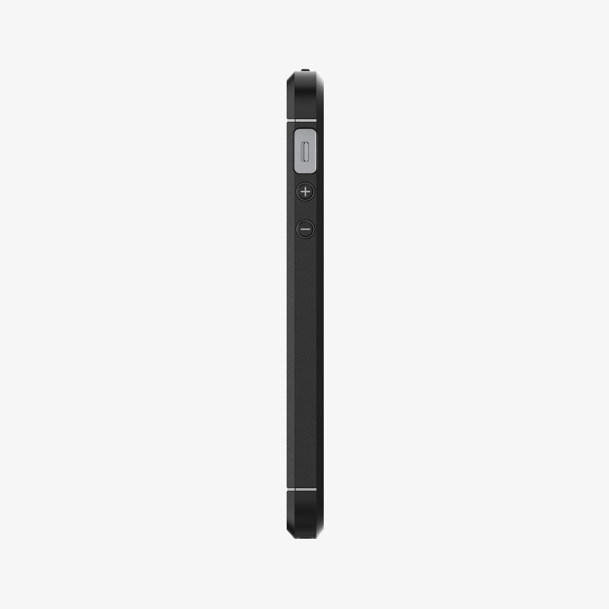 041CS20167 - iPhone SE Rugged Armor case in black showing the side
