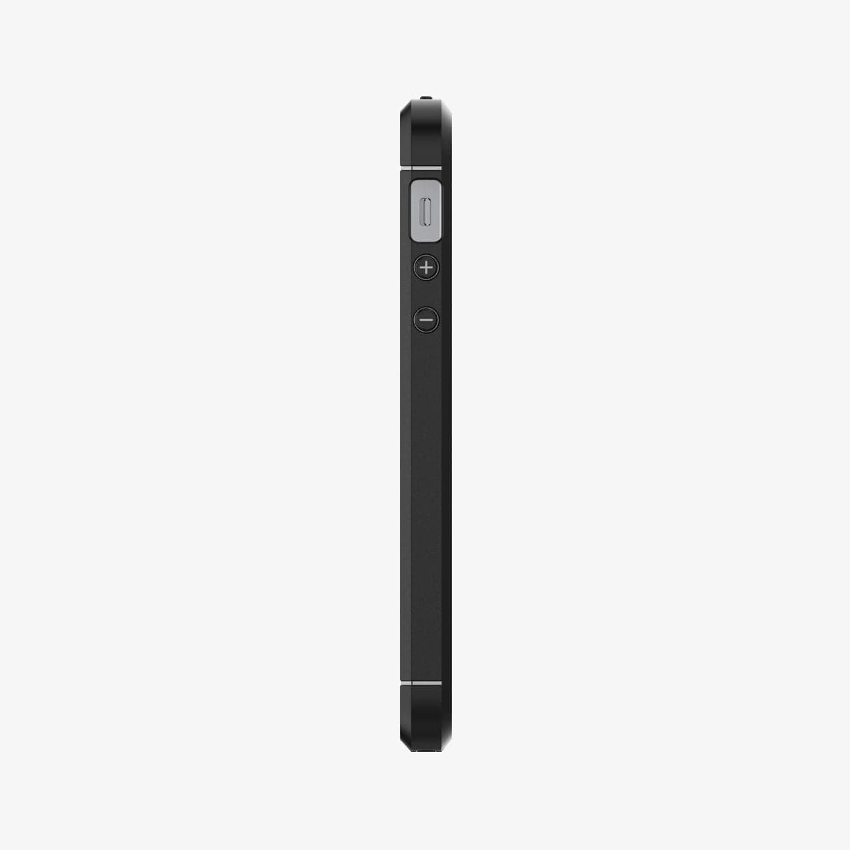 041CS20167 - iPhone 5 Series Case Rugged Armor in black showing the side with volume controls