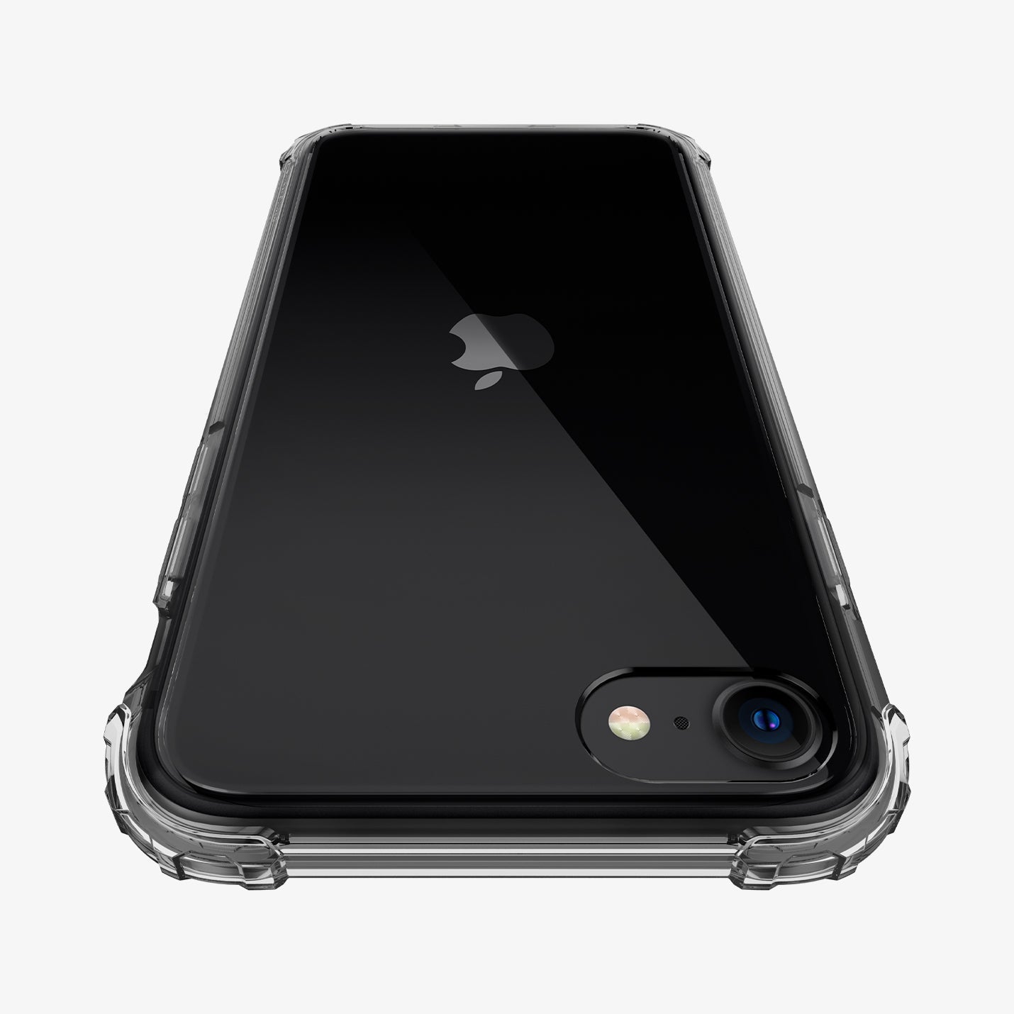 042CS20307 - iPhone SE Case Crystal Shell in dark crystal showing the back zoomed in