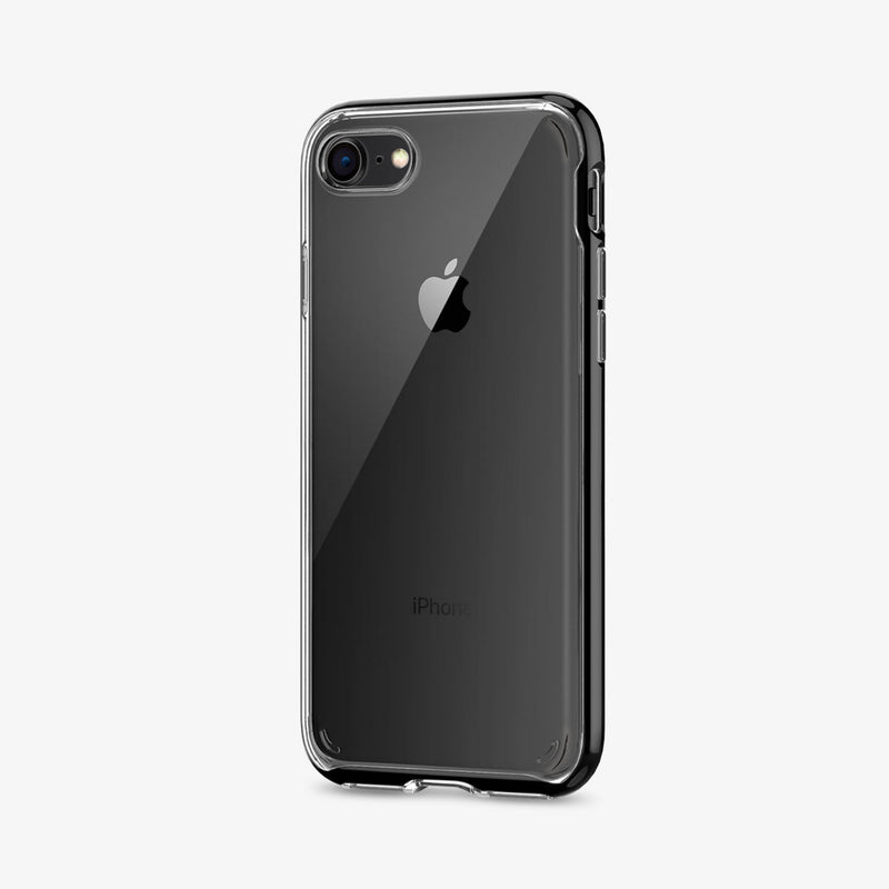 054CS22367 - iPhone SE Neo Hybrid Crystal case in black showing the back