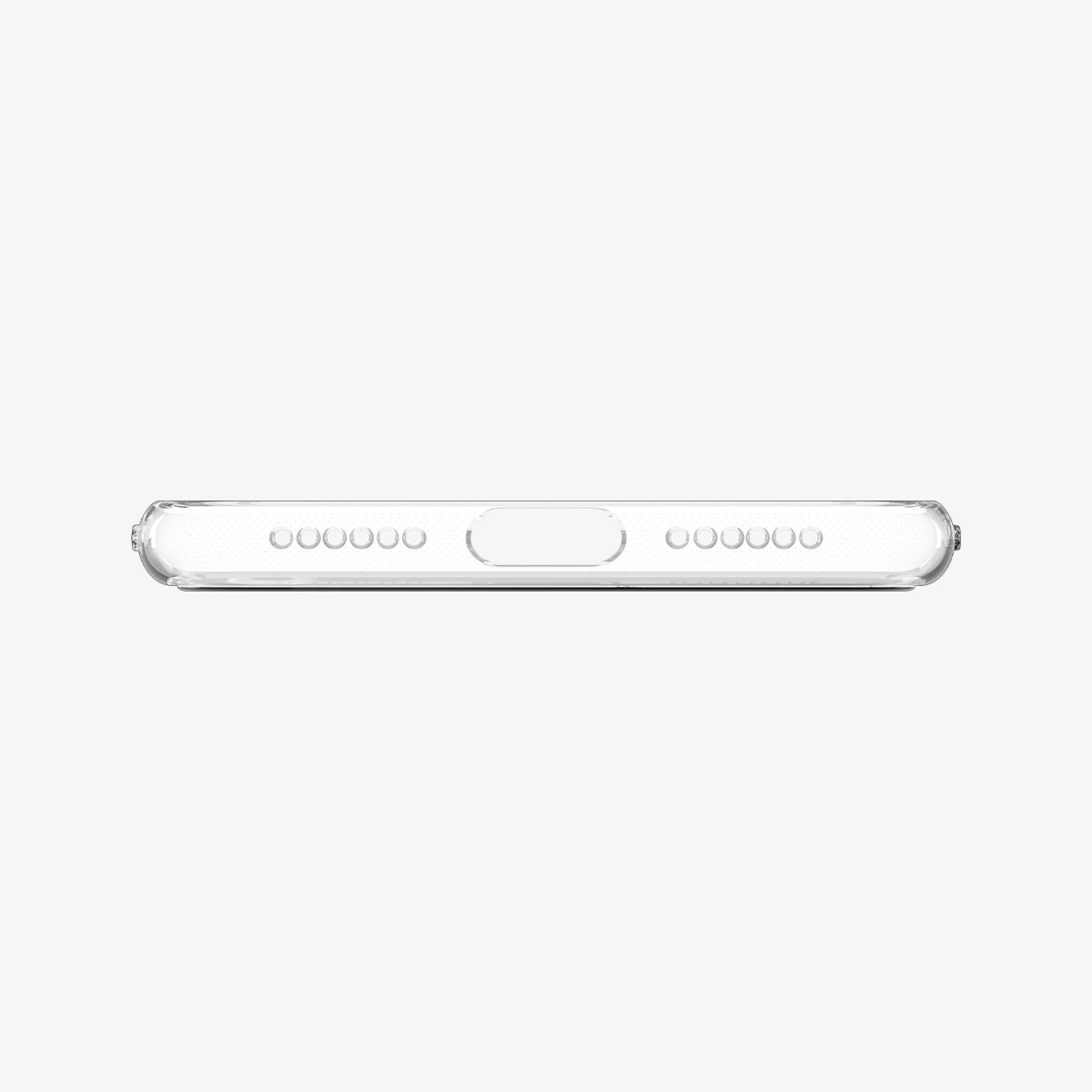 ACS04358 - iPhone SE Quartz Hybrid case in clear showing the bottom