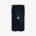 ACS04354 - iPhone SE Ultra Hybrid case in frosted clear showing the back