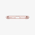 ACS01834 - iPhone XS Max Case Ultra Hybrid in rose crystal showing the bottom with precise cutouts