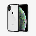 057CS25364 - iPhone XS / X Case Ultra Hybrid in black showing the back and front