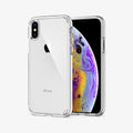 057CS22127 - iPhone XS / X Case Ultra Hybrid in crystal clear showing the back and front