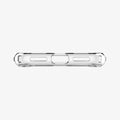 057CS22127 - iPhone XS / X Case Ultra Hybrid in crystal clear showing the bottom with precise cutouts