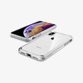 057CS22127 - iPhone XS / X Case Ultra Hybrid in crystal clear showing the back, front and sides