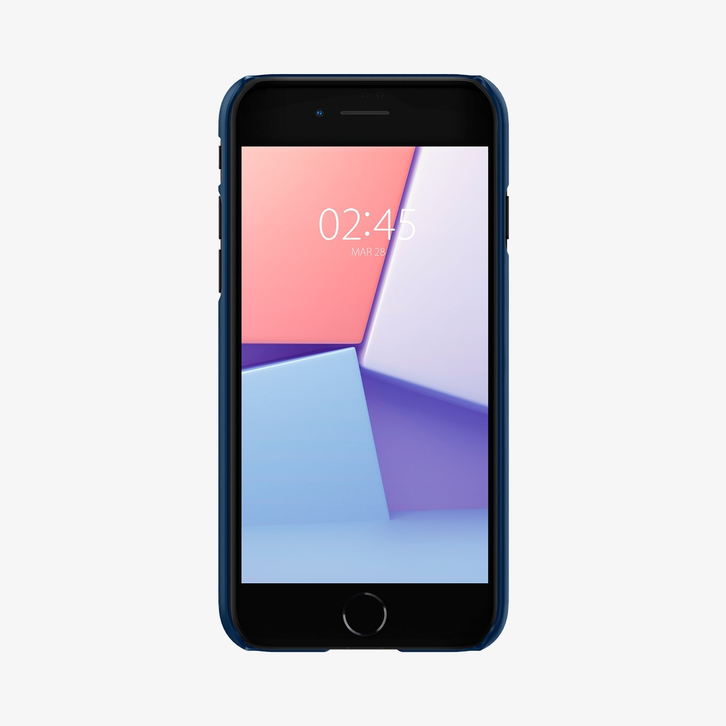 ACS04348 - iPhone SE Thin Fit case in blue showing the front