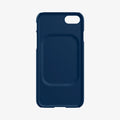 ACS04348 - iPhone SE Thin Fit case in blue showing the inside