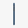 ACS04348 - iPhone 8 Series Thin Fit Case in Navy Blue showing the side