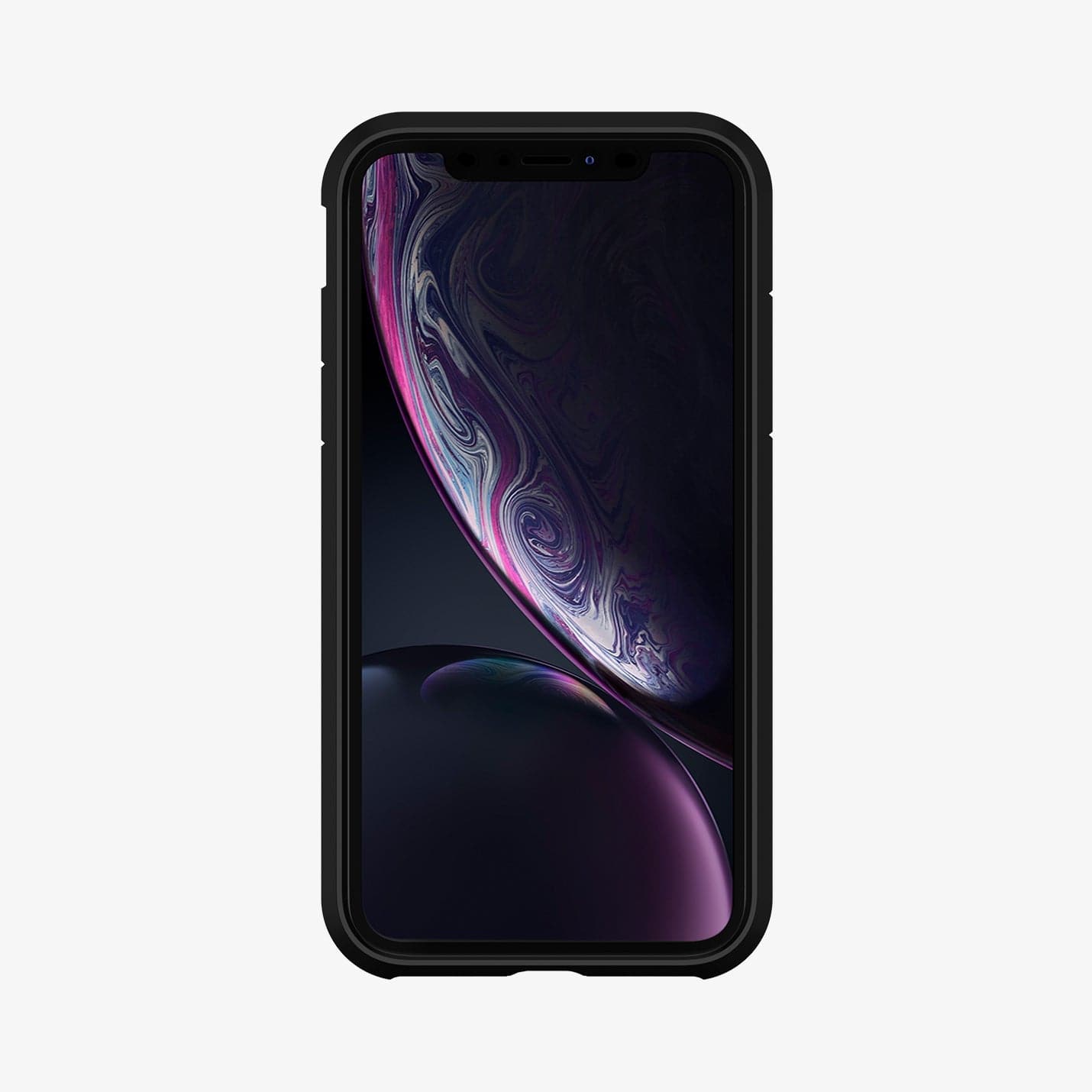 064CS24877 - iPhone XR Case Tough Armor in gunmetal showing the front