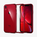 064CS25346 - iPhone XR Case Ultra Hybrid in red showing the back, inside and front