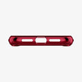 064CS25346 - iPhone XR Case Ultra Hybrid in red showing the bottom with precise cutouts