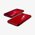 064CS25346 - iPhone XR Case Ultra Hybrid in red showing the back, front and sides