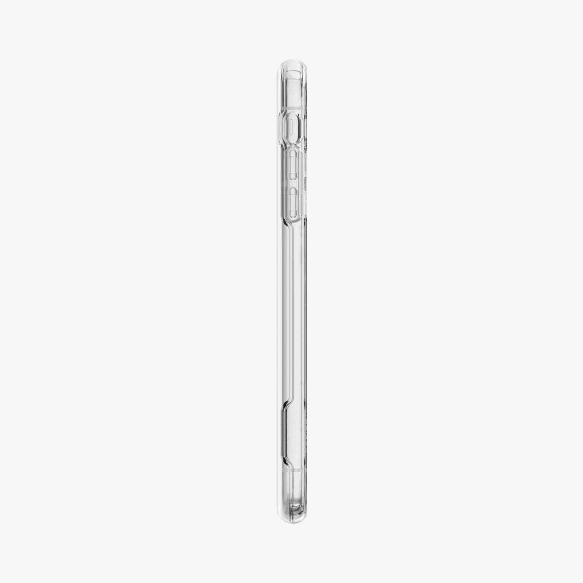 065CS24548 - iPhone XS Max Case Slim Armor Crystal in crystal clear showing the side with volume controls