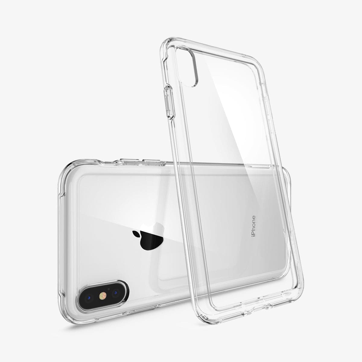 065CS24548 - iPhone XS Max Case Slim Armor Crystal in crystal clear showing the back, side and inside