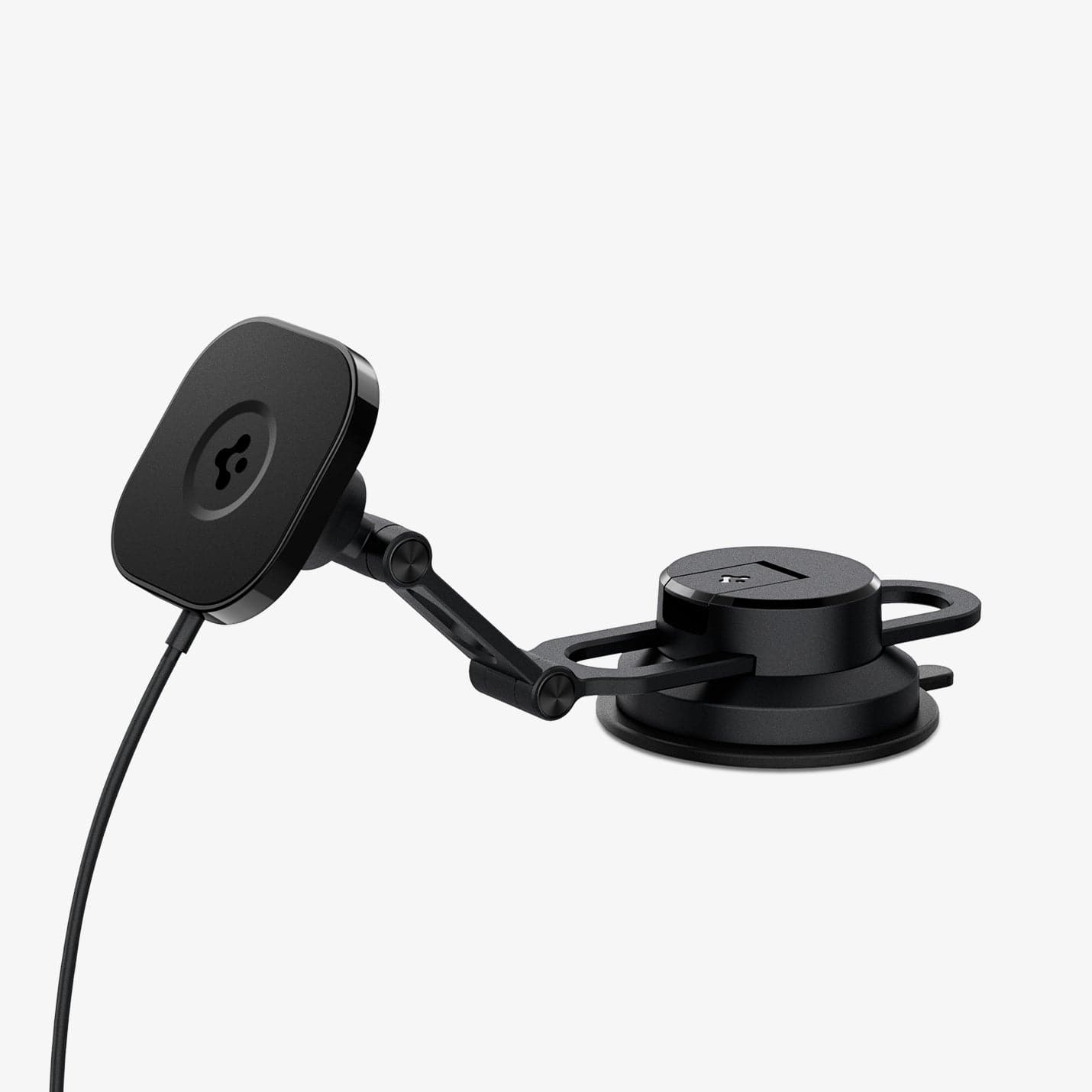 ACP04629 - OneTap Pro 3 Black Dash Magnetic Car Mount (MagFit) in black showing the front and side