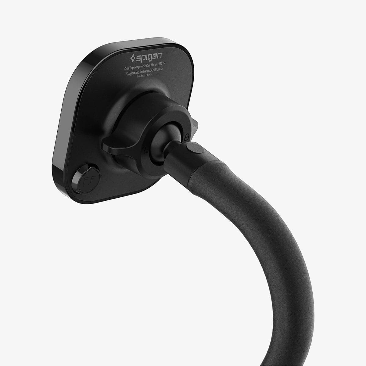 ACP03809 - OneTap Car Mount Cup Holder (MagFit) in black showing the back