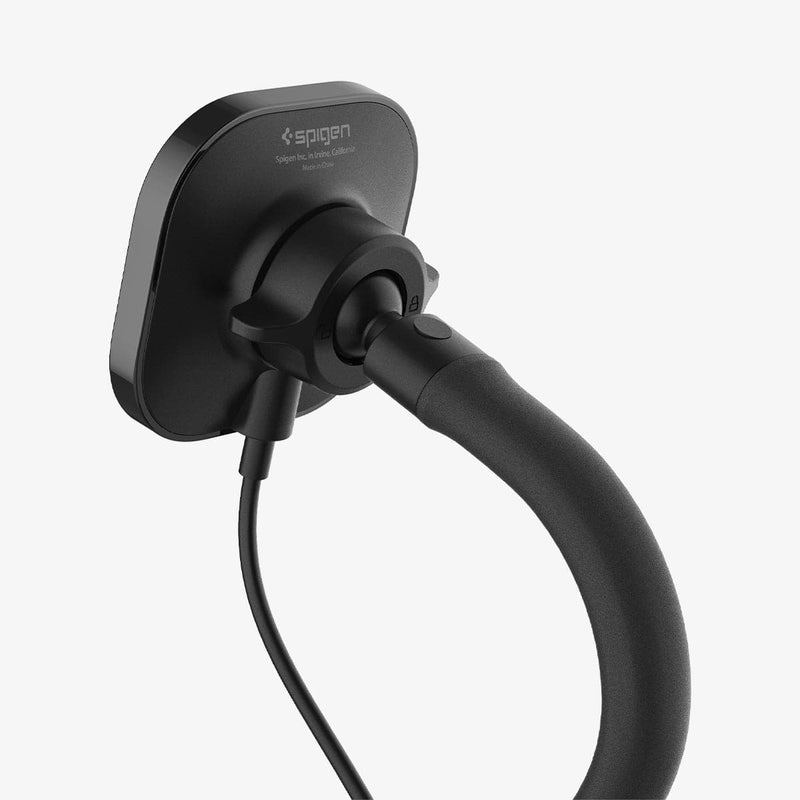 ACP03810 - OneTap Pro Wireless Car Mount Cup Holder (MagFit) in black showing the back