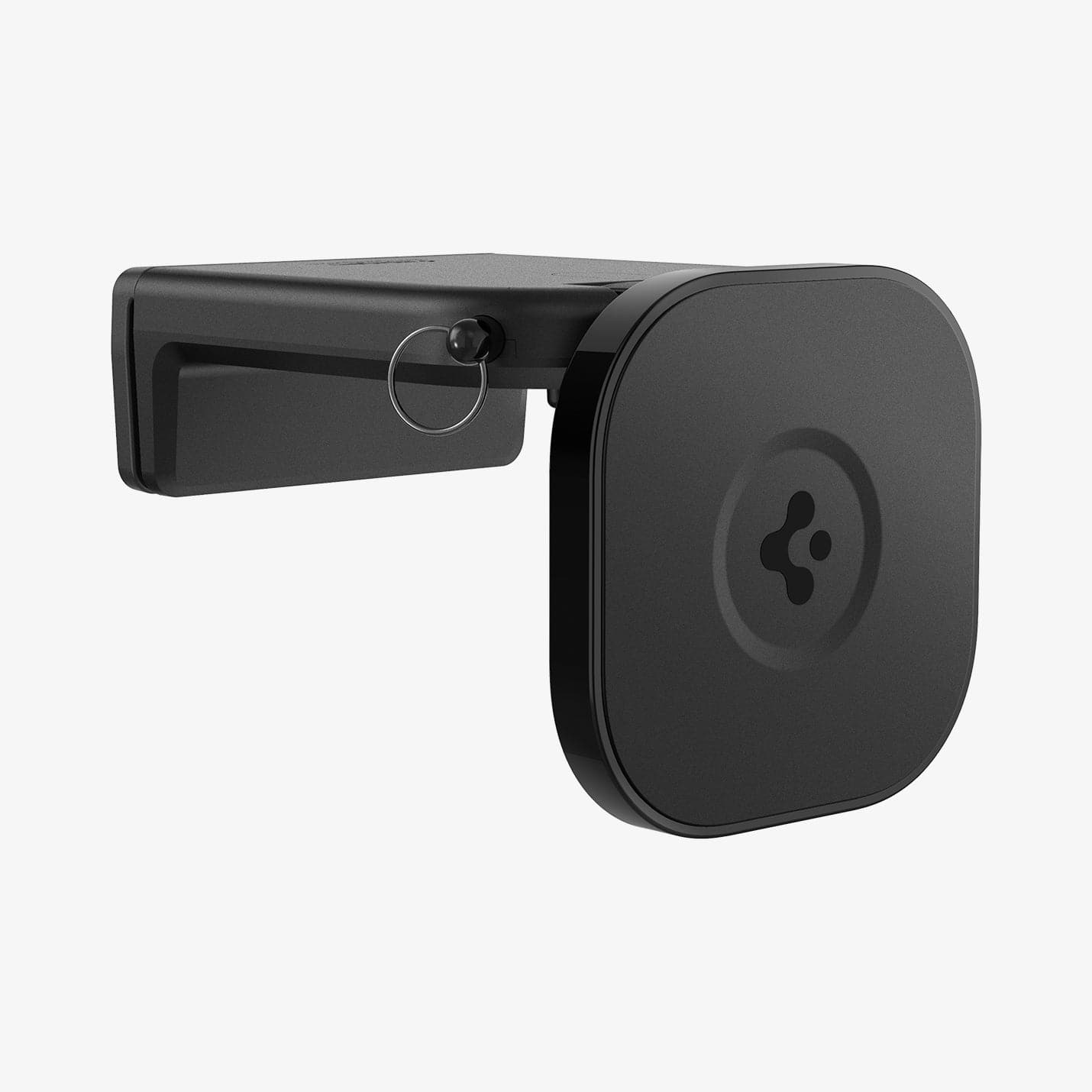 AMP05756 - In-flight Phone Mount (MagFit) in black showing the front and side