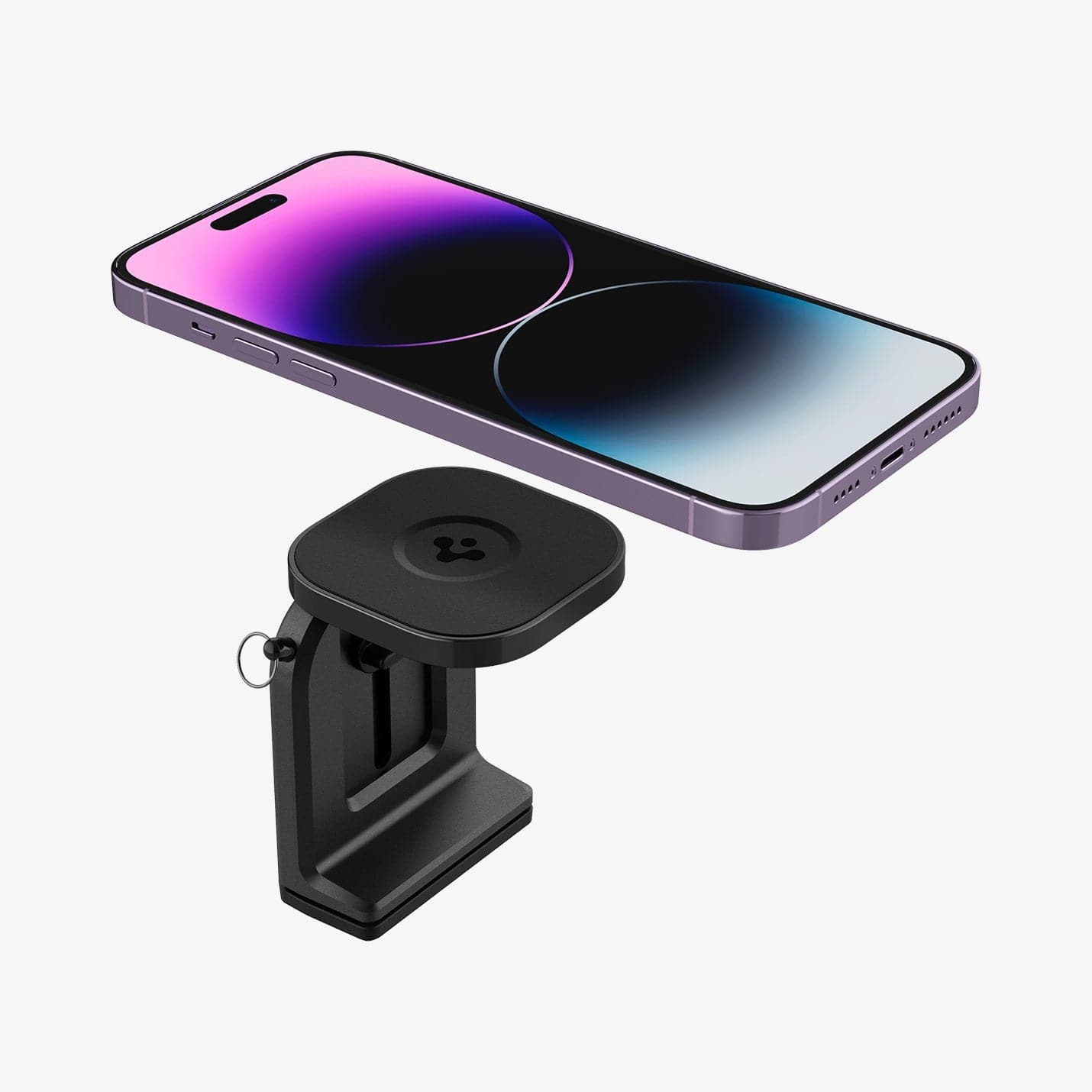 AMP05756 Inflight Phone Mount (MagFit) in black showing a device hovering above the mount