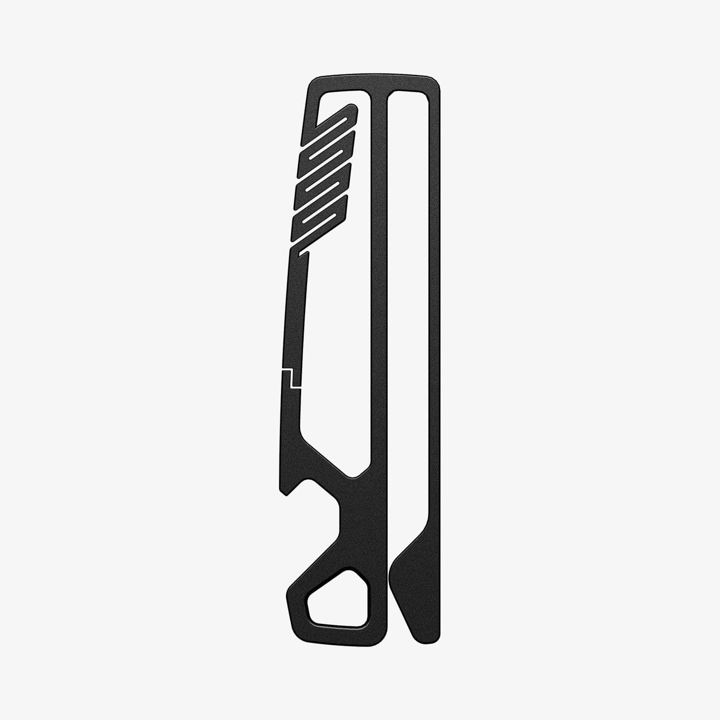AHP05318 - Key Holder Clip Metal Fit in black showing the side