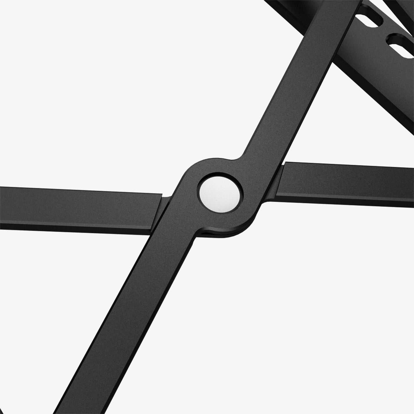 AMP04577 LD201 Laptop Stand in black showing the extender part zoomed in