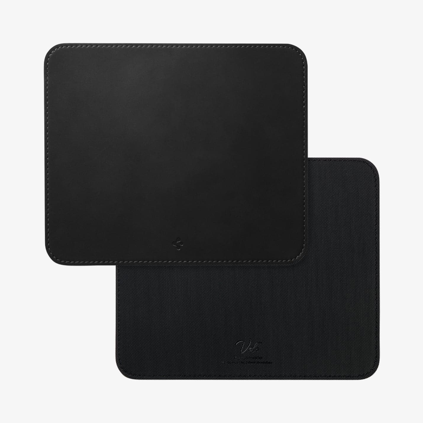 APP04760 - LD301 Mousepad in black showing the front and back