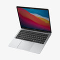 AFL06440 - MacBook Pro 13-inch Safe View in Privacy showing the front of the device with screen protector installed