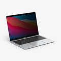 AFL06440 - MacBook Pro 13-inch Safe View in Privacy showing the front of the device with screen protector installed