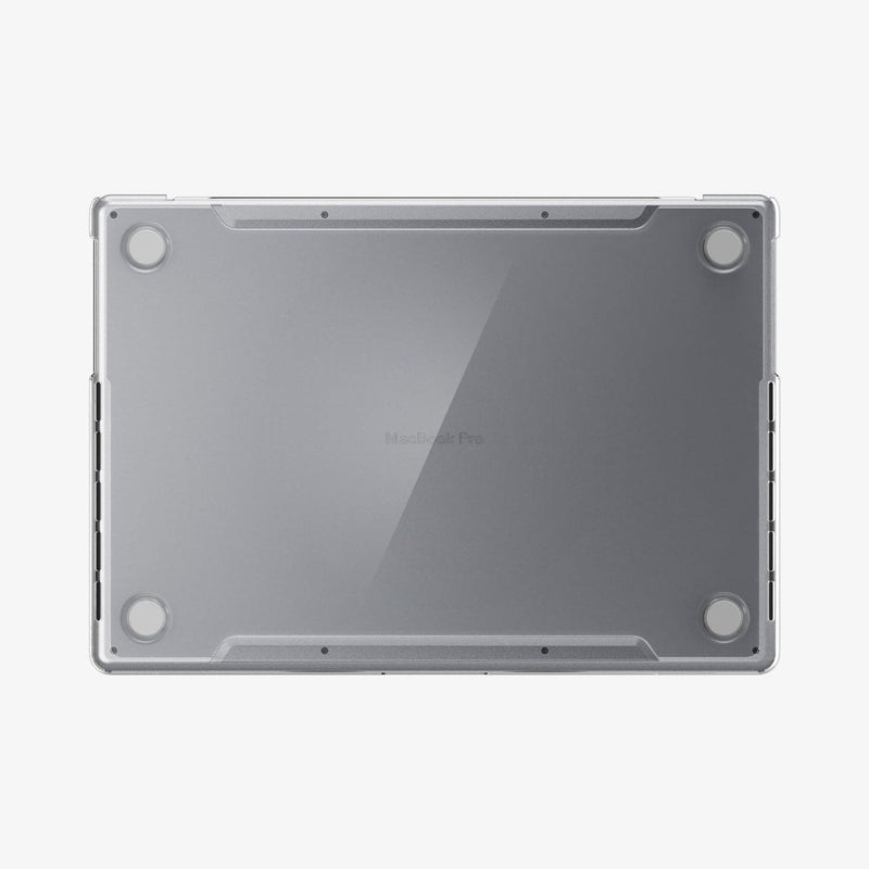 ACS04212 - MacBook Pro 14" Case Thin Fit in crystal clear showing the bottom