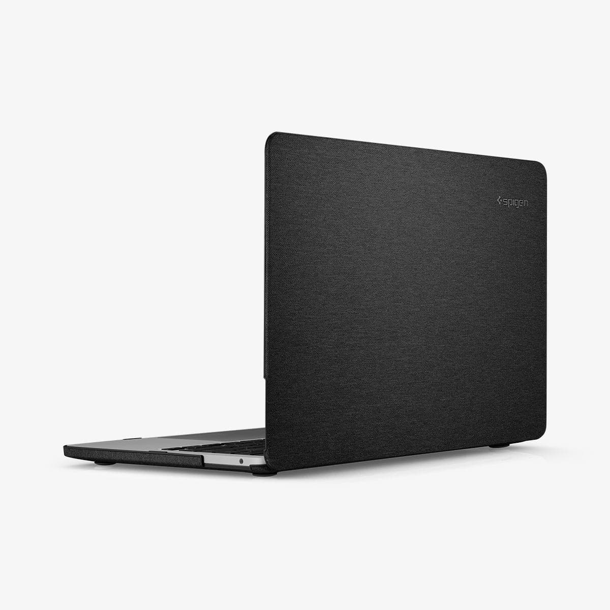 070CS25965 - MacBook Pro 13-inch Case Thin Fit in Black showing the back and side
