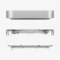 AMP06150 - Apple Mac Mini Stand in crystal clear showing the multiple layers of stand hovering below mac mini