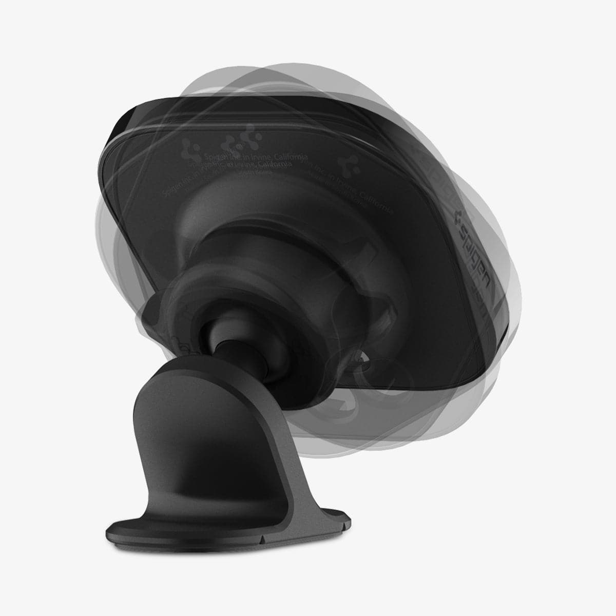 ACP03792 - MagFit Adhesive Car Mount (MagFit) in black showing the back with different angles available for car mount
