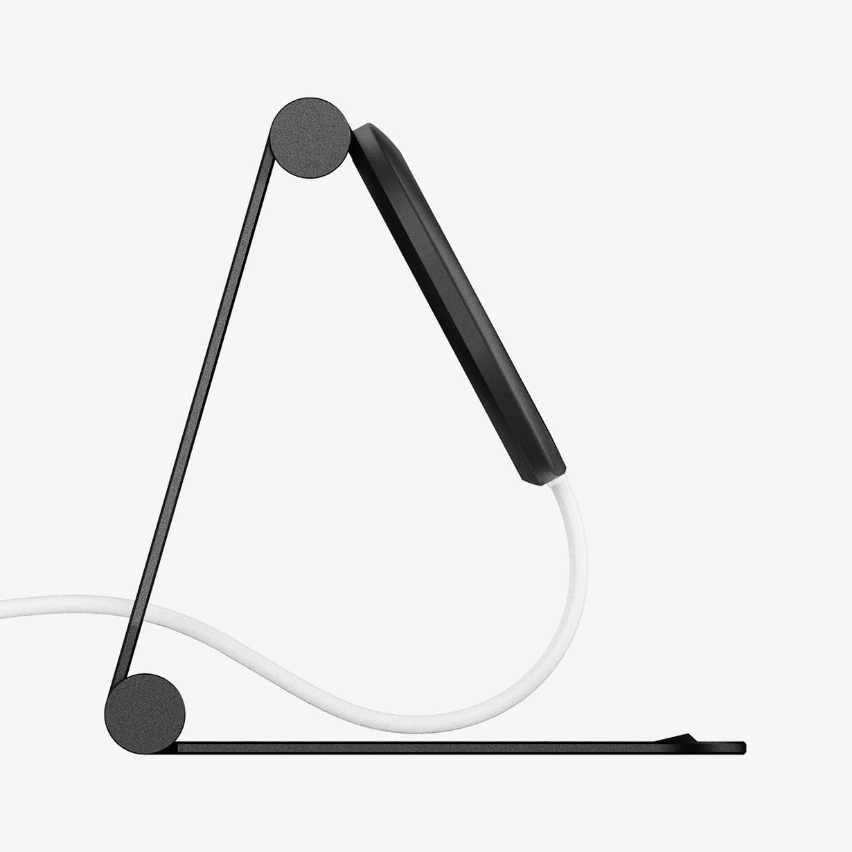 AMP02672 - MagFit Charger Stand (MagFit) in black showing the side
