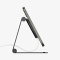 AMP02672 - MagFit Charger Stand (MagFit) in black showing the side with device connected to stand