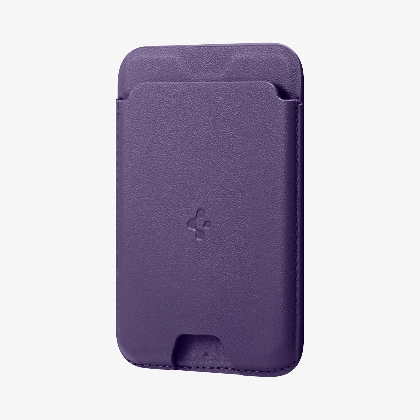AFA06267 - MagSafe Card Holder Valentinus (MagFit) in purple showing the front and partial side